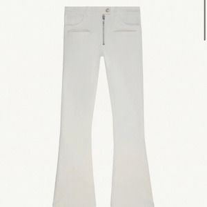Courreges White Zip Jeans